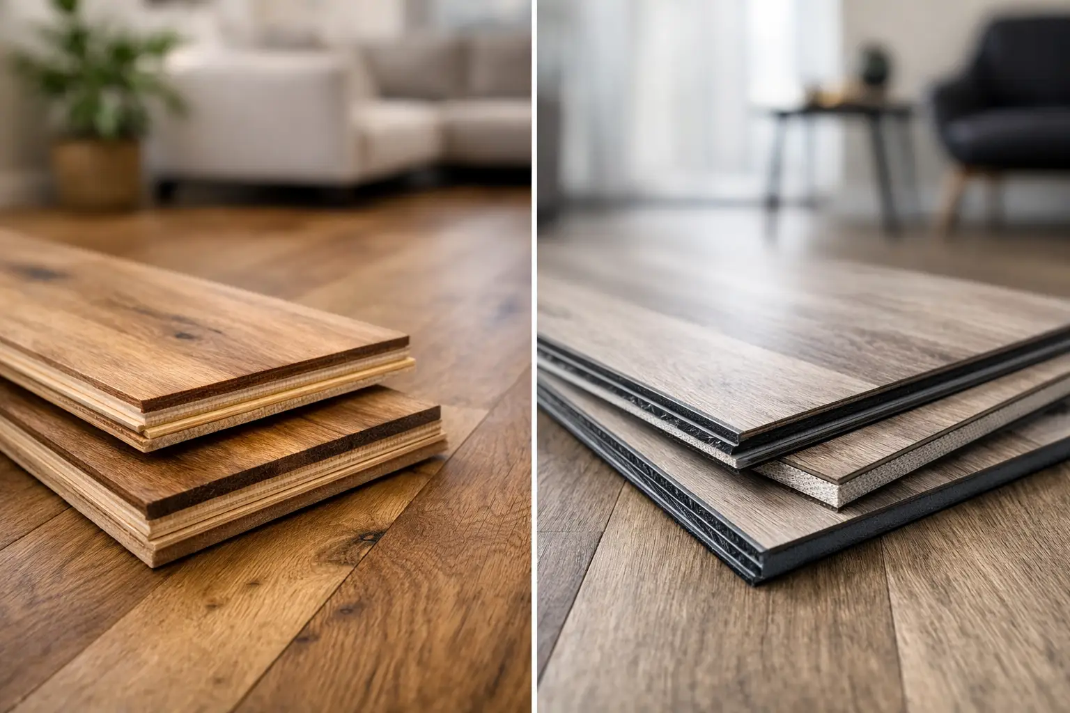 Engineered Timber Flooring vs Hybrid