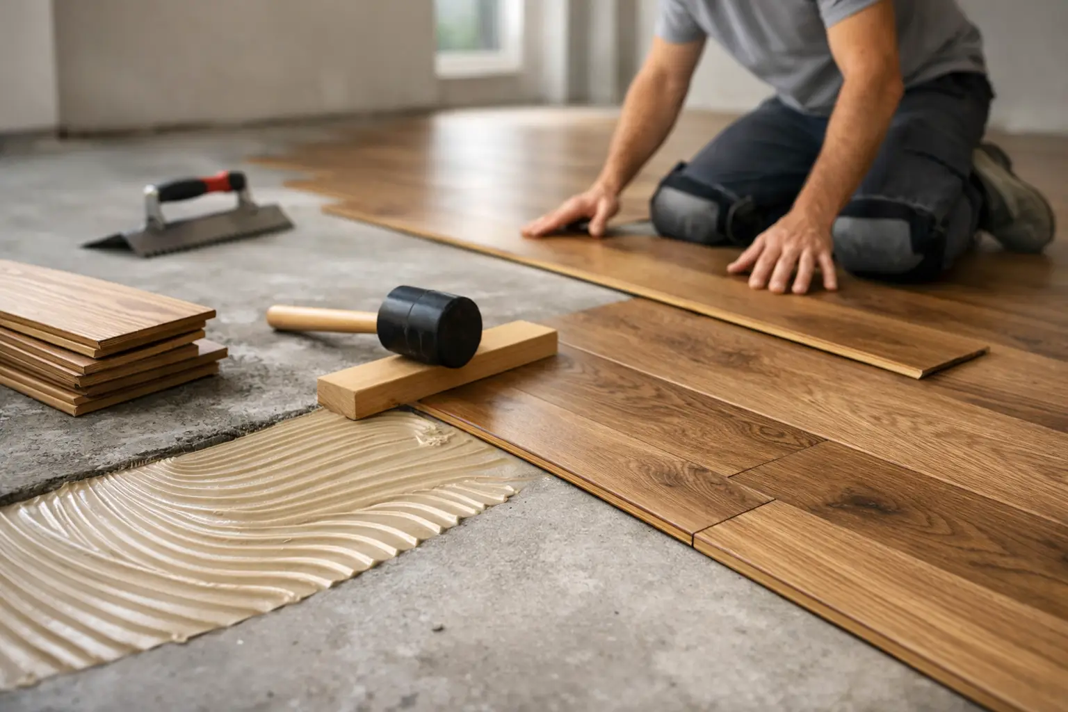 How to Install Engineered Hardwood Flooring on Concrete
